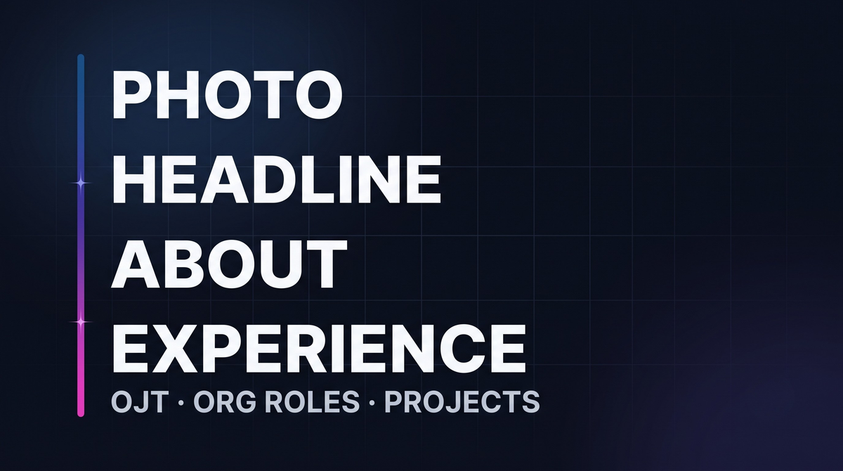 The LinkedIn profile sections a recruiter actually reads — photo, headline, About, and experience — mapped out section by section.