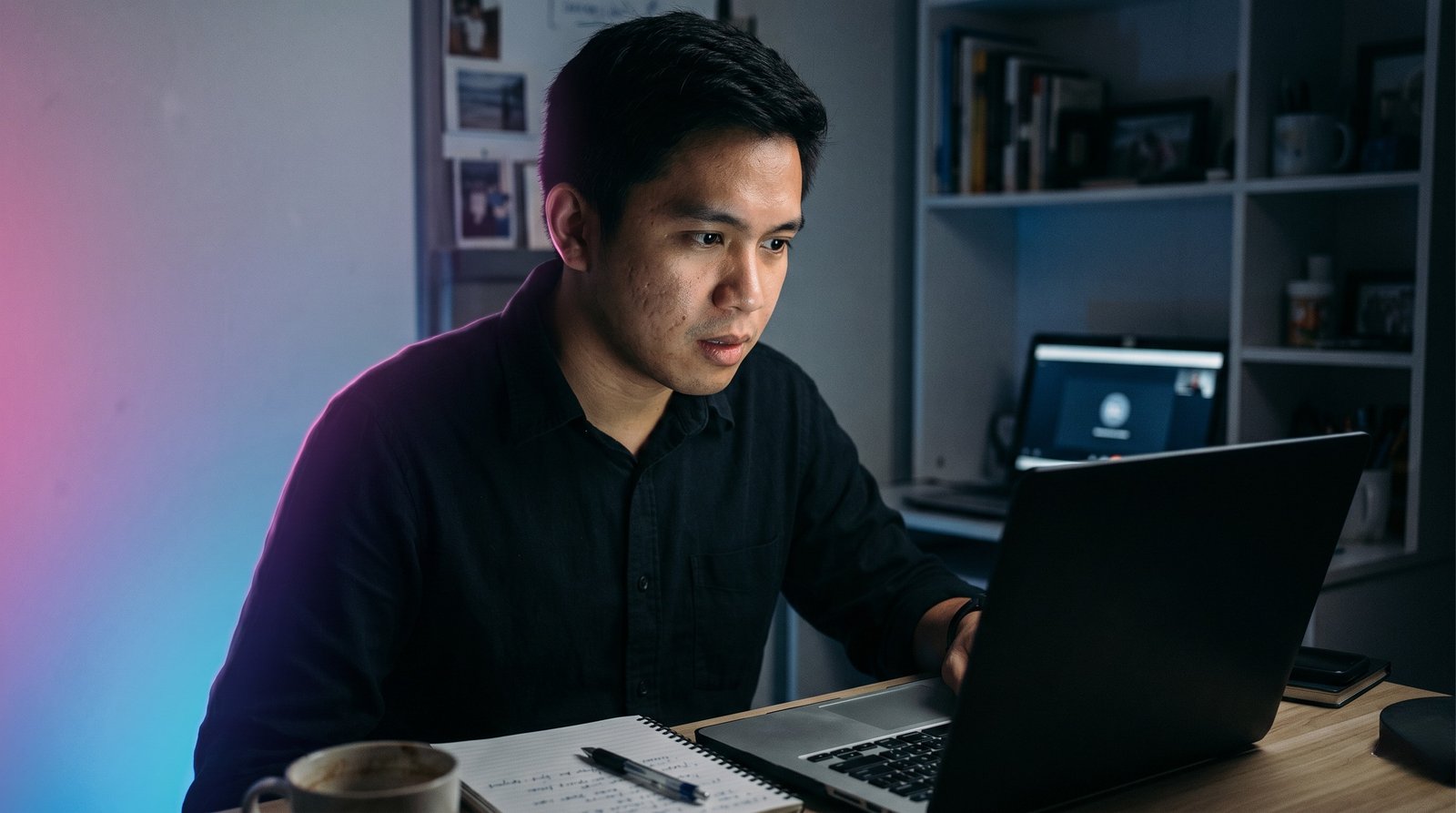 A Filipino applicant preparing for an overseas job interview
