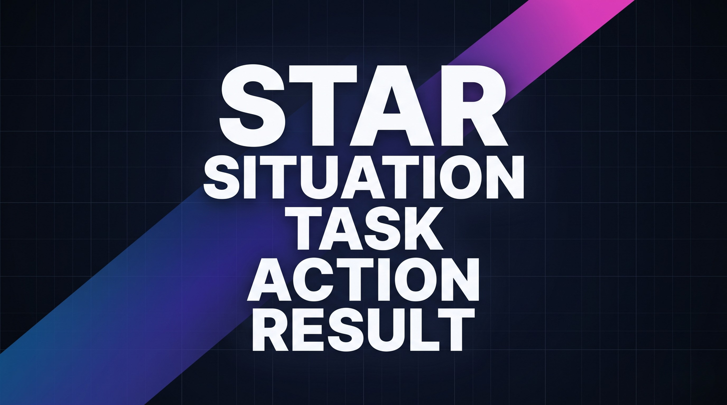 The STAR method structure for answering interview questions