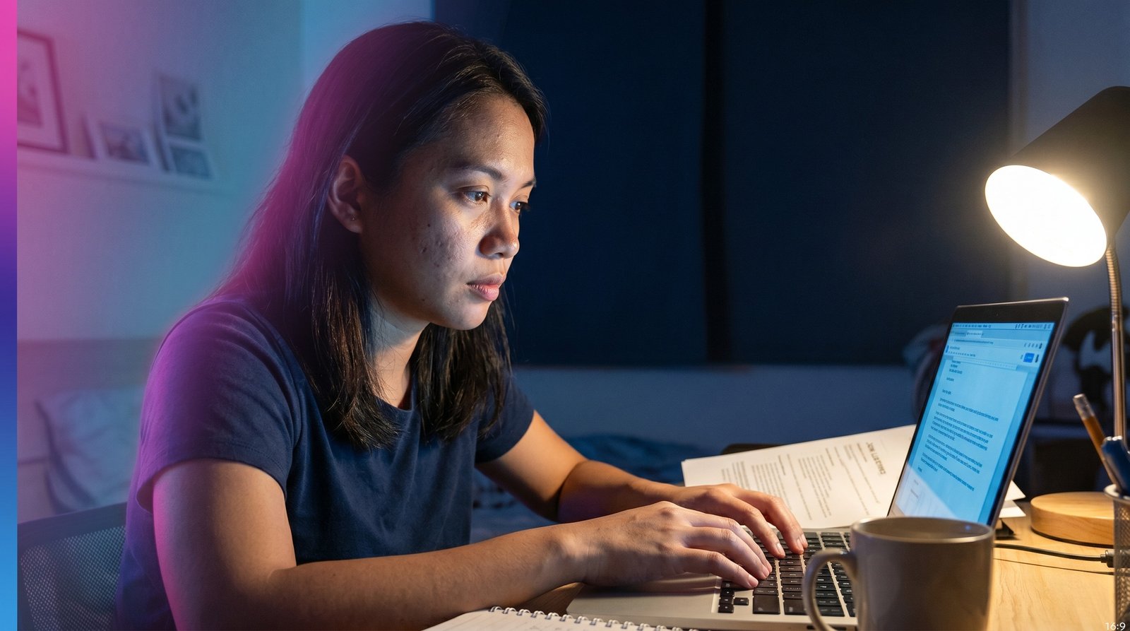 A Filipino writing a cover letter for a job abroad