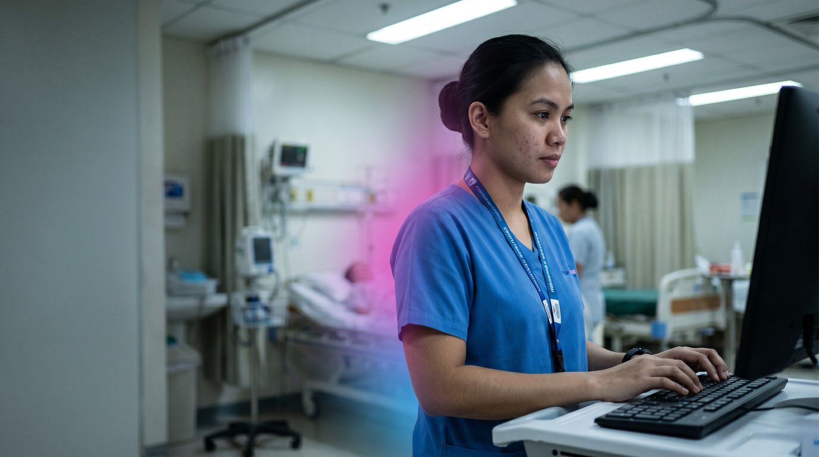 A Filipino nurse preparing for the IELTS to work abroad