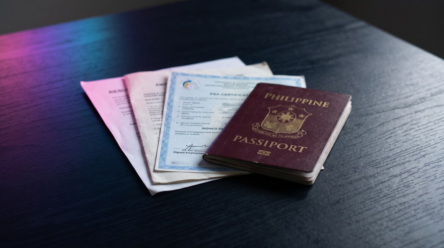 The Philippine passport and DMW documents needed for working abroad